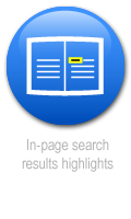 in-page search results to avoid frustation